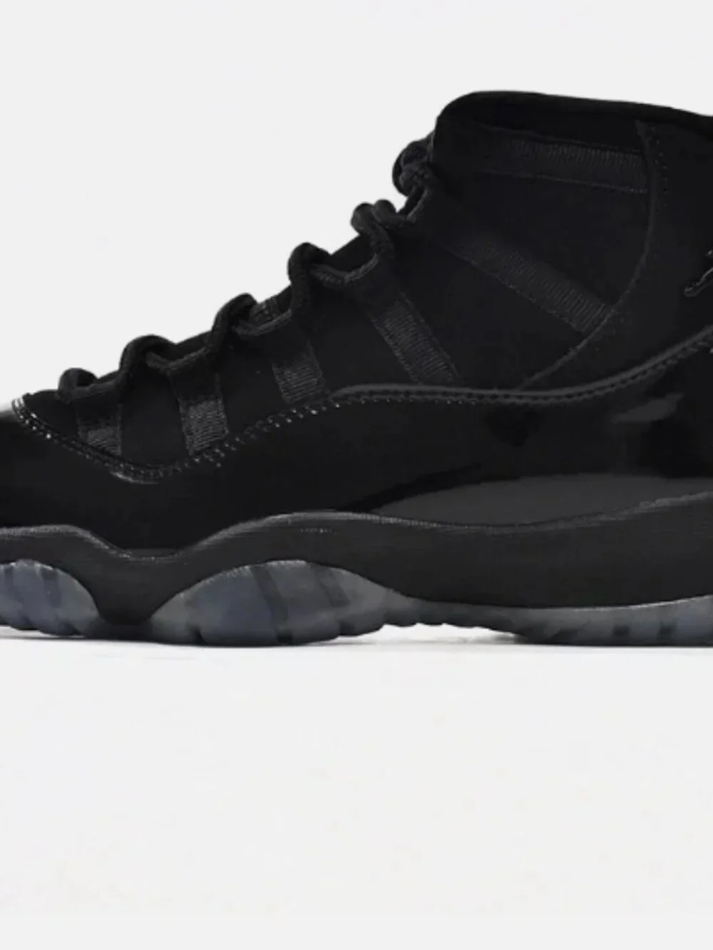 Nike Air Jordan 11 Retro Full Black Patent Leather Unisex Sneakers